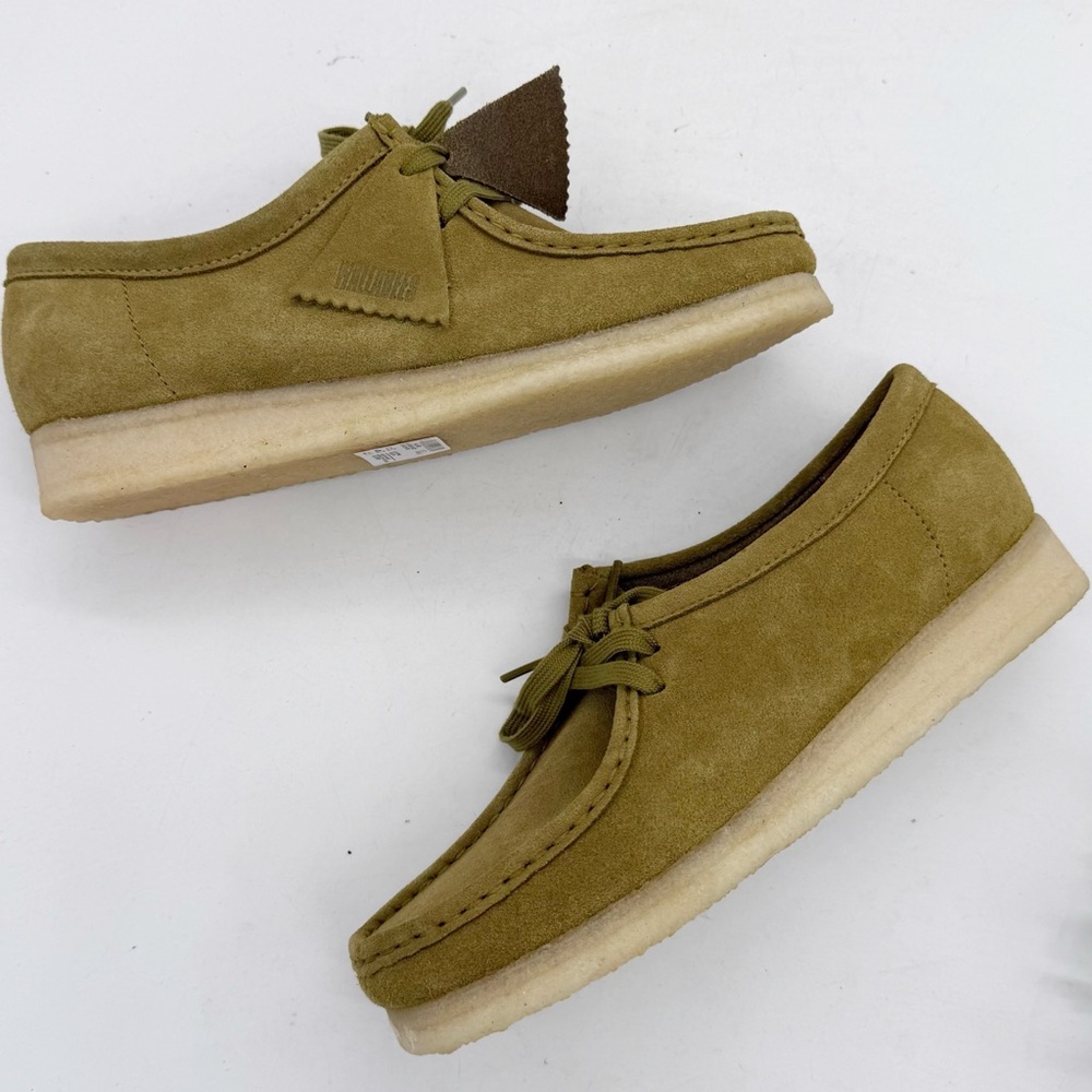 Clarks Originals Green Wallabee Derbys Suede Loafer Size 9.5 Boho Classic NEW - Picture 11 of 12